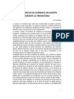 Los Depósitos de Cerámica en Europa Durante La Prehistoria