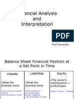 Use of Financial Statements