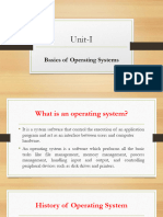 Unit-I-Basics of Operating Systems