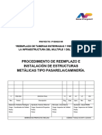 Np-Qm-Ci-P-019 Procedimiento de Reemplazo e Instalación de Estructuras Metálicas Tipo Pasarela-Caminería