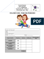 Examen Del Tercer Periodo