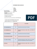 INFORME PSICOLÓGICO BAR On