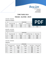 Timetable Trogir Slatine Split 2024