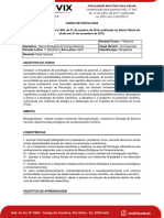 8835 - Plano de Ensino - Bases Biológicas Do Comportamento - Noturno