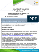 Guía de Actividades y Rúbrica de Evaluación - Unidad 1 - Fase 2 - Reflexión de La Sociedad Desde La Sociología