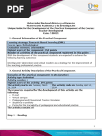 Guide For The Development of The Practical Component - Unit 2 - Phase 3 - Practical Component - Educational and Pedagogical Practice