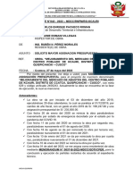 Informe N°42 - Mayor Asignacion Presupuestal