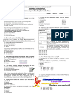 Examen Español 3er Trimestre Palma 2024