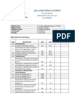 Costo y Presupuesto Inst. Alex