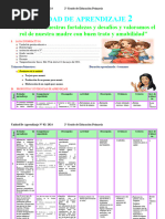 2do Grado Unidad de Aprnedizaje Mayo - 2024