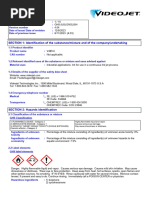 V489-C Videojet: Safety Data Sheet