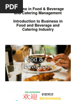 DFCM - May 2024 Slide - Introduction To Business in Food and Beverage & Catering Industry