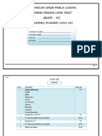 7th Class Annual Planner 27 March, 2023