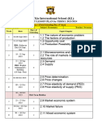 Subject Lesson Plan 20232024 Y10 Eco