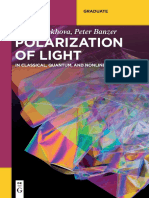 Maria Chekhova, Peter Banzer - Polarization of Light - in Classical, Quantum, and Nonlinear Optics (De Gruyter Textbook) - de Gruyter (2021)