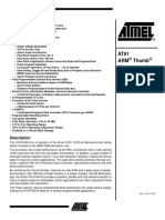 AT91 ARM Thumb Microcontrollers AT91F40416: Features