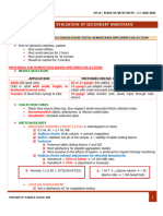 Laboratory Evaluation of Secondary Hemostasis-Part 1