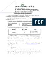 MZU Entrance Tests Notice 2023