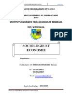 Cours de Socio-Economie de L'education Isp Mambasa