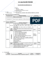 Plan de Sesion de Aprendizaje #14