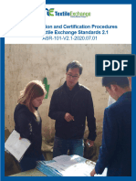 ASR 101 V2.1 Accreditation Certification Procedures For Textile Exchange Standards