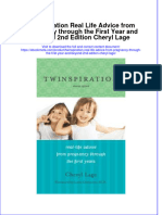 Get Twinspiration Real Life Advice From Pregnancy Through The First Year and Beyond 2nd Edition Cheryl Lage PDF Full Chapter