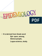 Introduction To Epidemiology