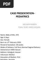 Case Presentation-Neonatal Jaundice