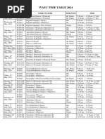 WAEC 2024 TIMETABLE Corrected