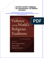 PDF Violence and The World's Religious Traditions: An Introduction 1st Edition Jerryson All Chapter