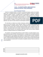 Receita Pública - Classificações: Indicador Ou Indicadores de Resultado Primário