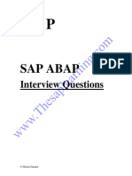 Sap Abap Interview Questions