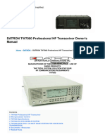 tw7000 Professional HF Transceiver Manual