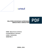 Relatório de Estágio - Modelo A Ser Entregue para Professora