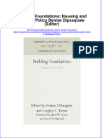 Dơnload Building Foundations: Housing and Federal Policy Denise Dipasquale (Editor) Full Chapter