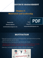 Chapter 3motivation and Leadership Abhishek