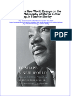 PDF To Shape A New World Essays On The Political Philosophy of Martin Luther King JR Tommie Shelby All Chapter