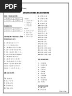 OPERACIONES DE ENTEROS 1sec - 3sec