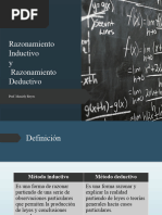 Razonamiento Inductivo y Deductivo