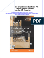 Dơnload Fundamentals of Database Systems 7th Global Edition Ramez Elmasri Shamkant B Navathe Full Chapter