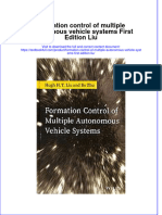 PDF Formation Control of Multiple Autonomous Vehicle Systems First Edition Liu All Chapter