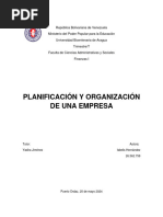 Planificación y Organización