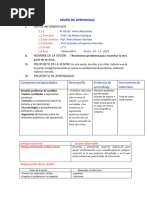 Sesión de Aprendizaj1 Combinación 2