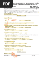 Maths Class VIII Sample Paper Test 01 For See 2023