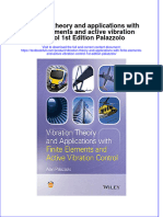 PDF Vibration Theory and Applications With Finite Elements and Active Vibration Control 1st Edition Palazzolo All Chapter