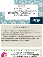 Esp-10-Mga Yugto NG Makataong Kilos