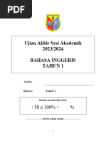 Kertas Ujian Bi Tahun1 Akhir Semester