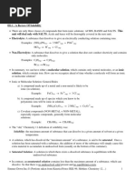 Solubility Notes Unit 3