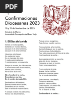 Obispado - Cancionero Confirmaciones Diocesanas 2023