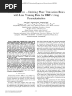 More With Less Deriving More Translation Rules With Less Training Data For DBTs Using Parameterization